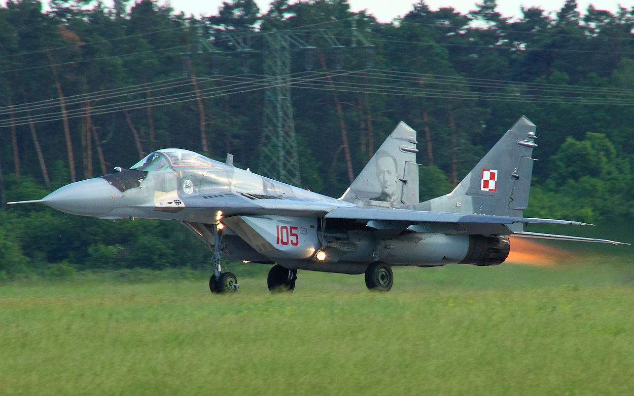 MiG-29 - Startphase mit Nachbrenner