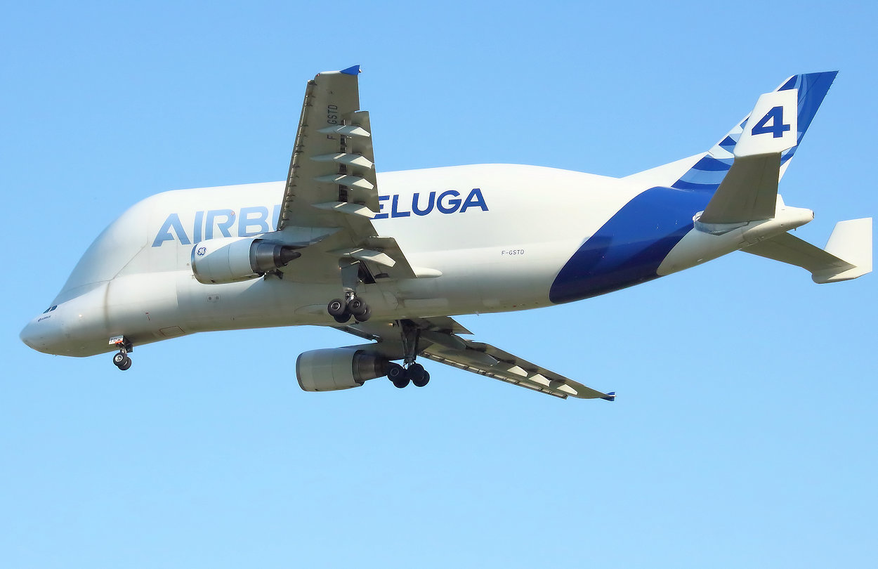 Airbus Beluga Flugansicht