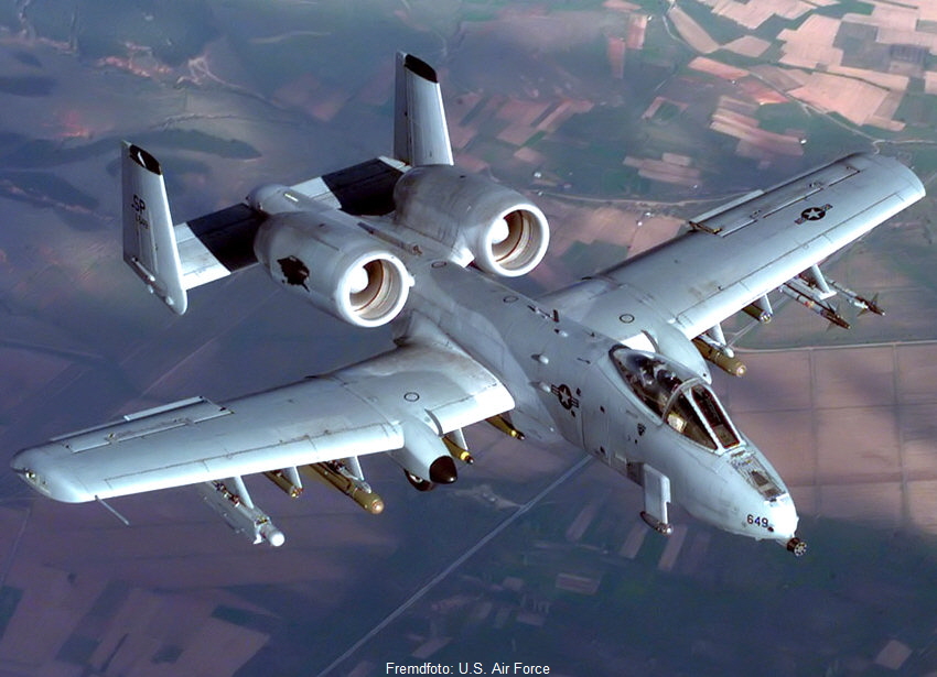 Fairchild-Republic A-10 Thunderbolt II - Flugansicht