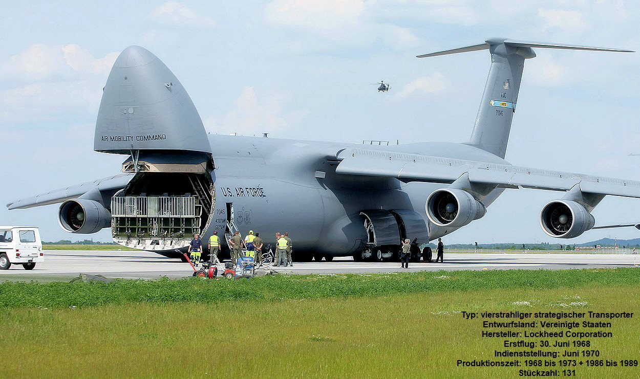 Lockheed C-5 Galaxy - geöffnete Ladeklappe