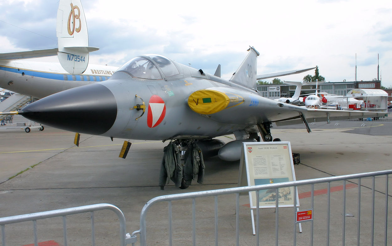 SAAB 35 OE DRAKEN - schwedischer Abfangjäger der 2. Generation