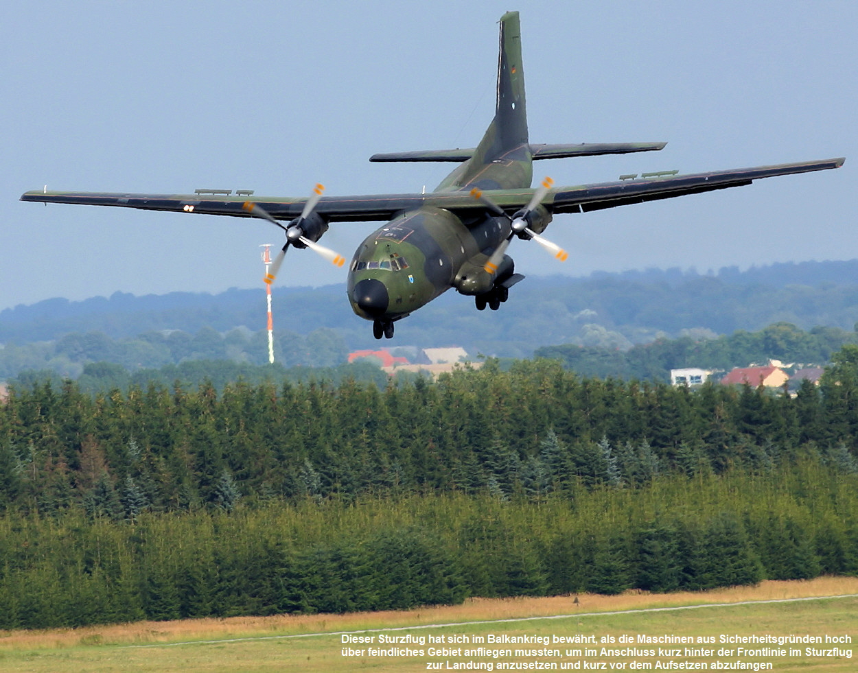 C-160 Transall - Sarajevo-Landeanflug und Einsatzmöglichkeit