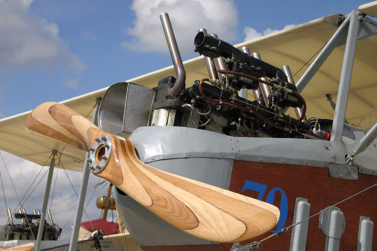 Albatros B2 - Motor und Propeller