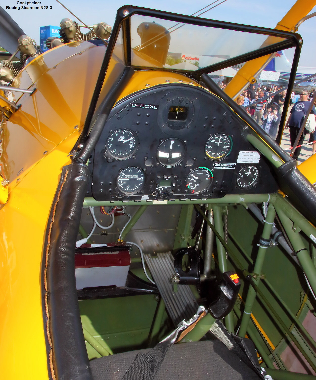 Boeing Stearman PT-17 Kaydet - Cockpit