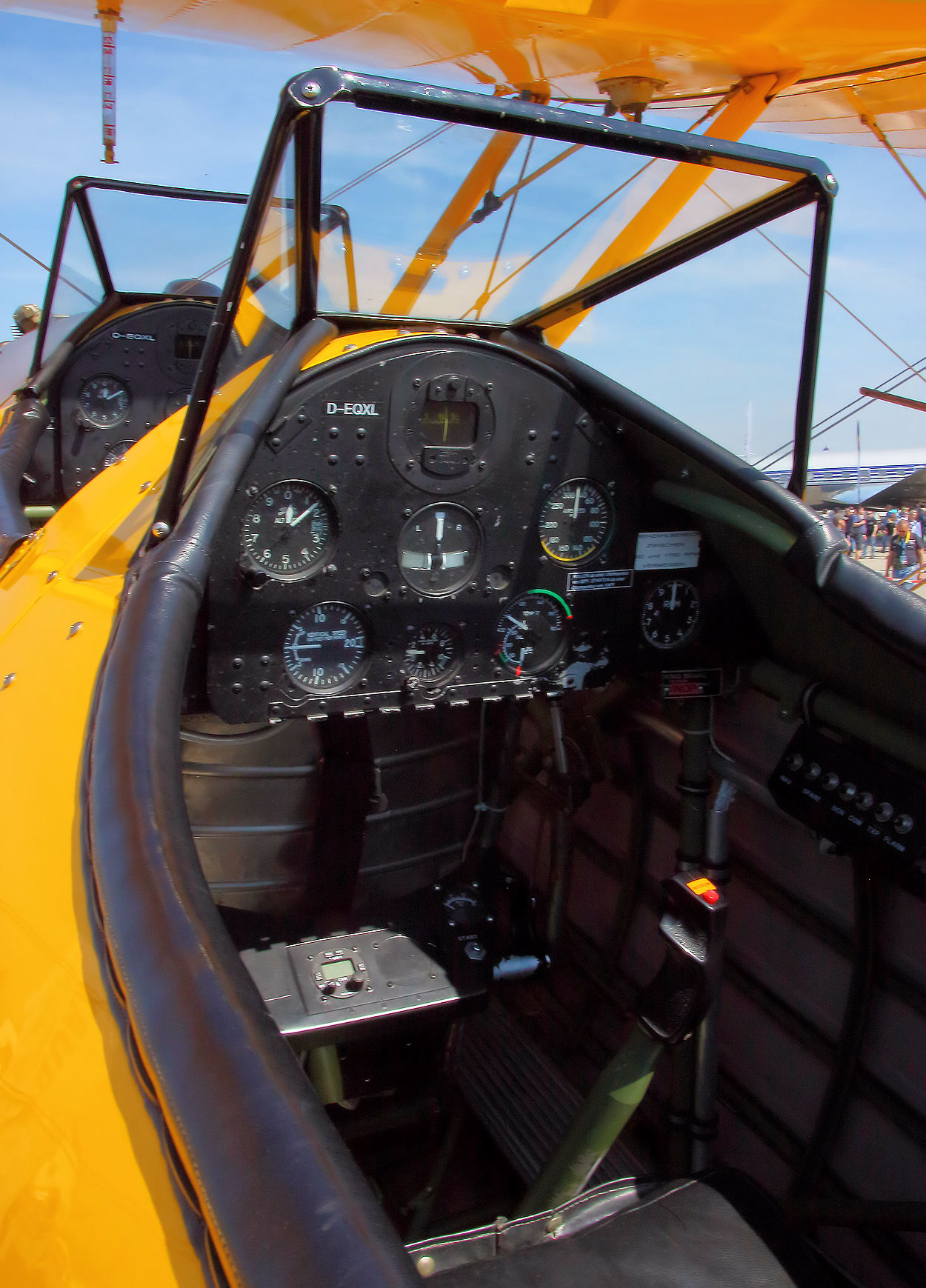 Boeing Stearman Cockpit hinten