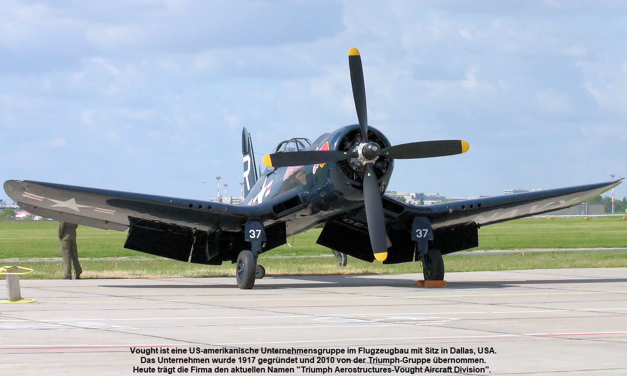 Chance Vought F4U-4 Corsair - Kampfflugzeug mit 4m Propellerdurchmesser