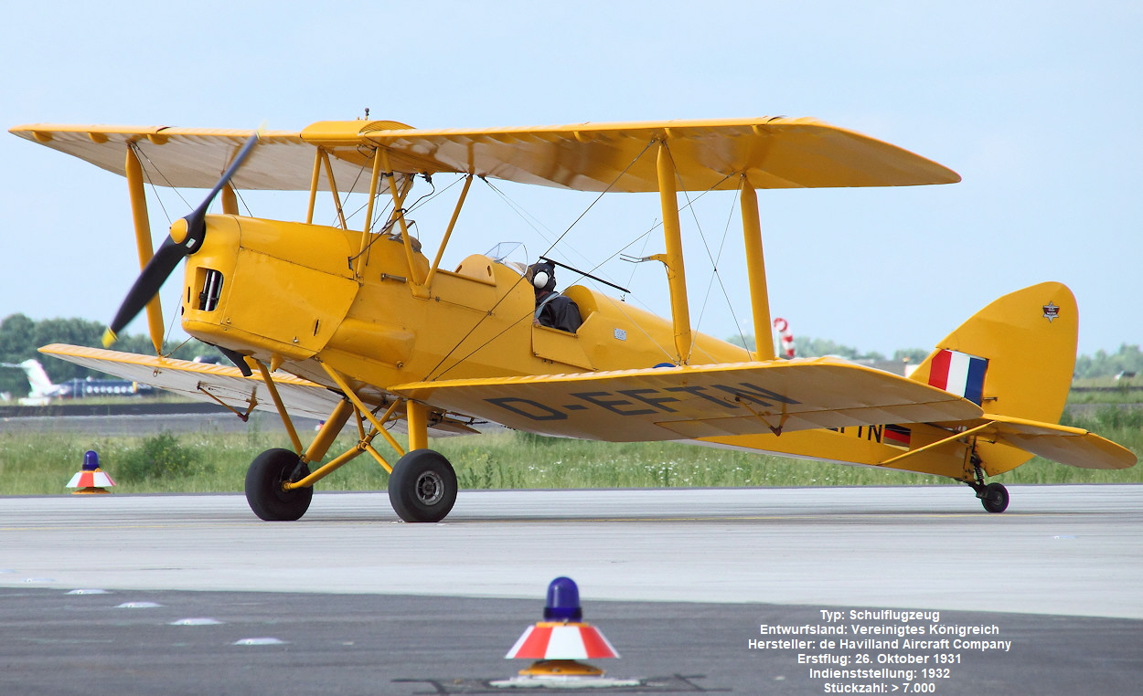 De Havilland DH-82 Tiger Moth Doppeldecker