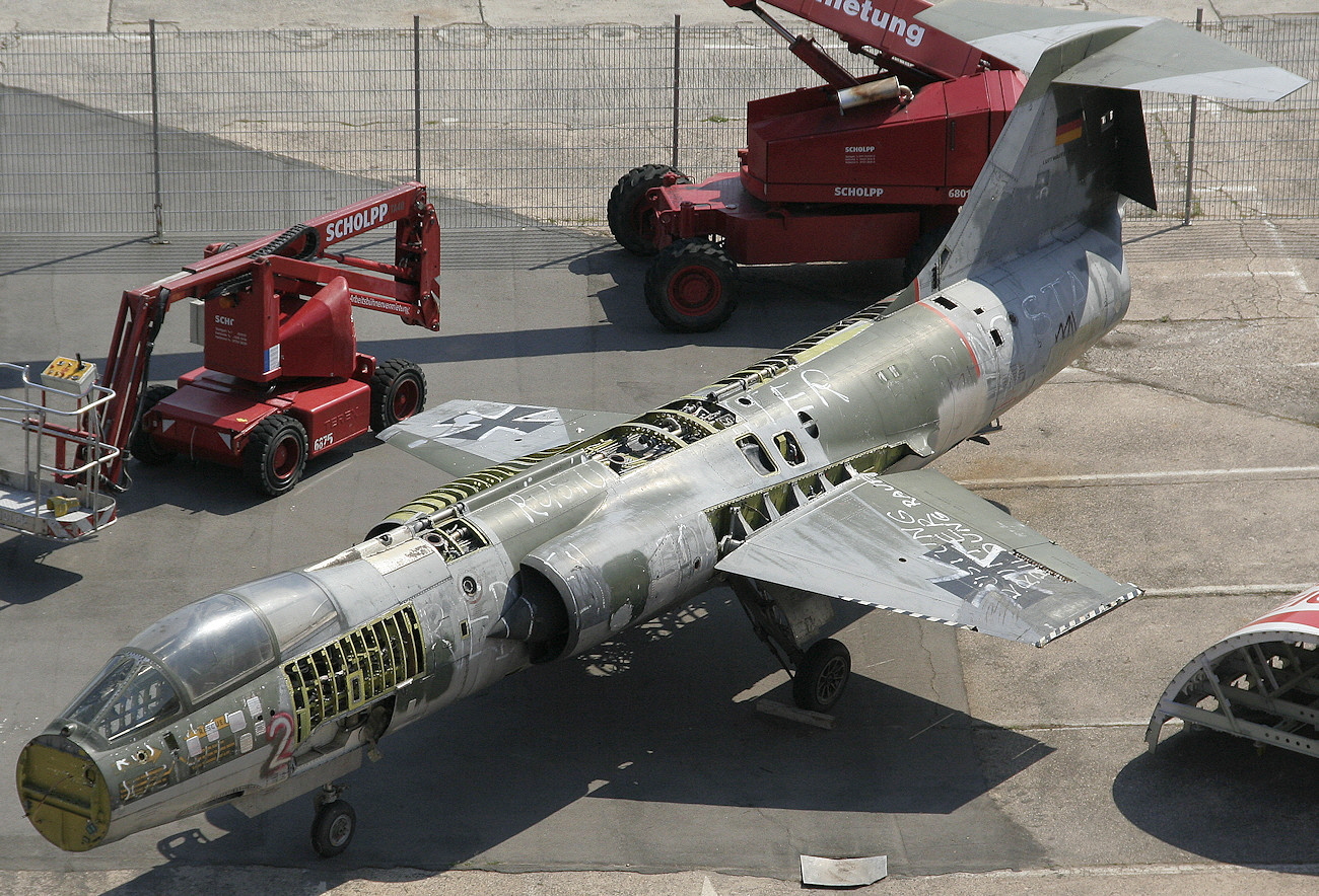 F-104 Starfighter Skelett-Detail