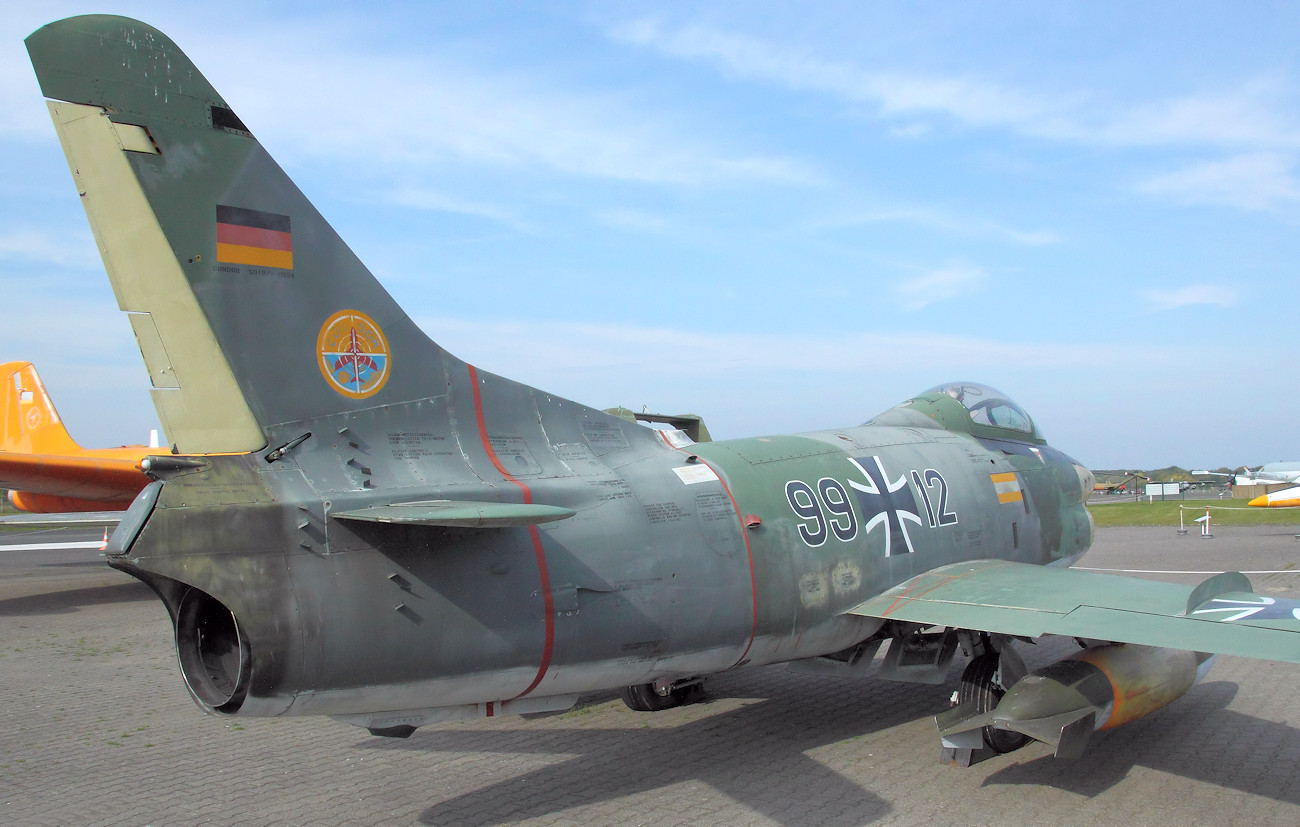 Fiat G-91 R3 Gina - Heckansicht