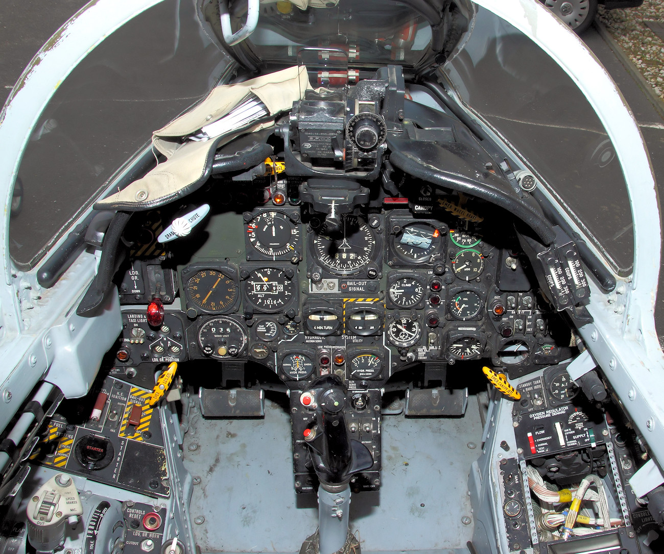 Fiat G-91 T3 Gina - vorderes Cockpit