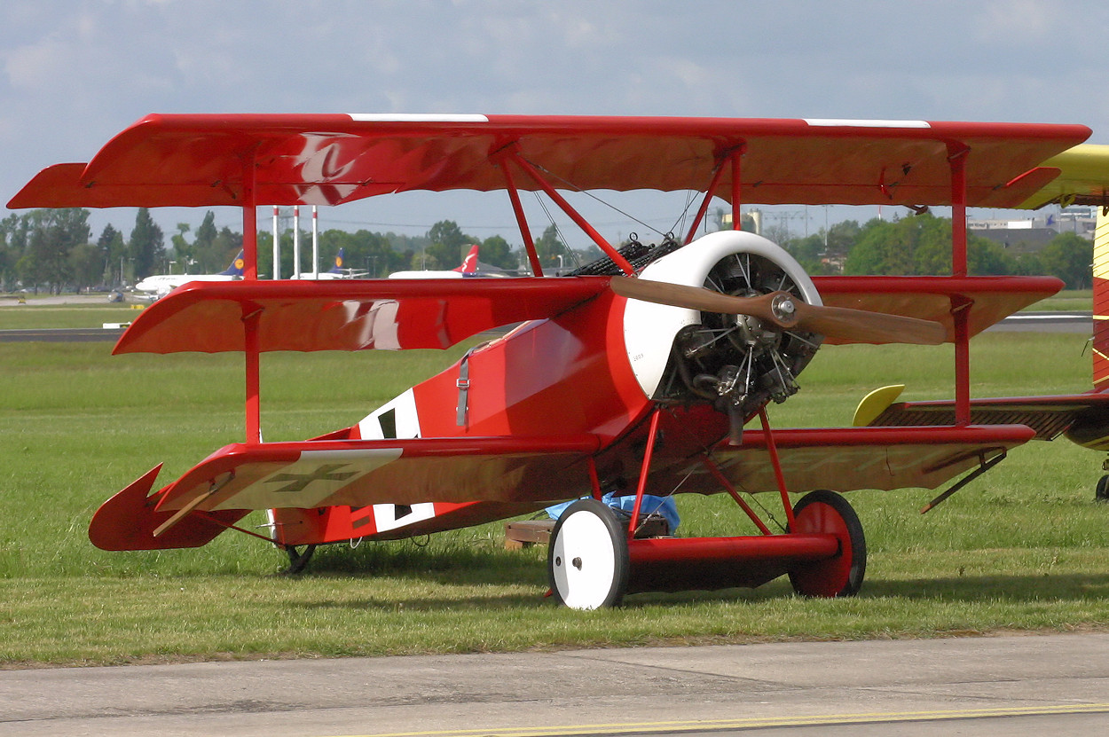 Fokker DR 1 - Dreidecker von 1917 des "Roten Baron" Manfred von Richthofen