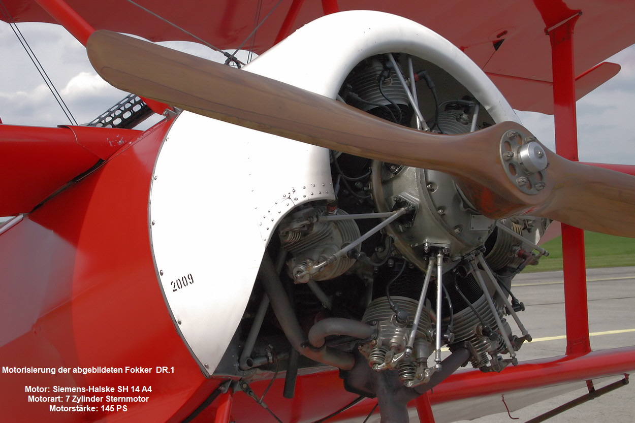 Fokker DR 1 - Sternmotor Siemens SH14