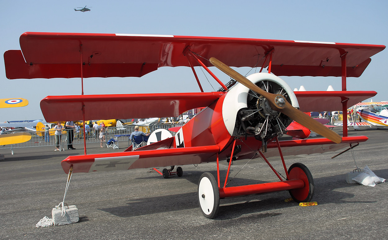 Fokker DR 1 Dreidecker von 1917 des "Roten Baron" Manfred von Richthofen