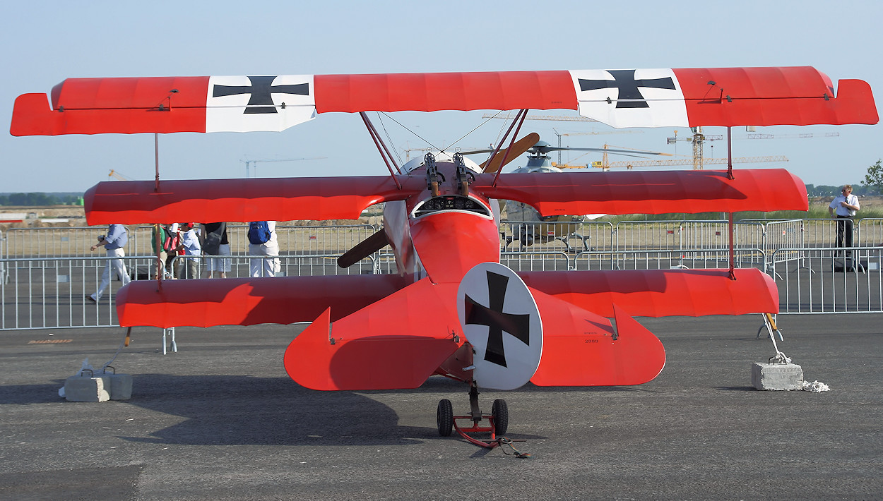 Fokker DR.I Heckansicht