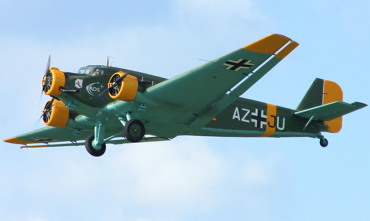 Junkers JU 52/3m - Deutsches Flugzeug mit Wellblechbeplankung von 1932