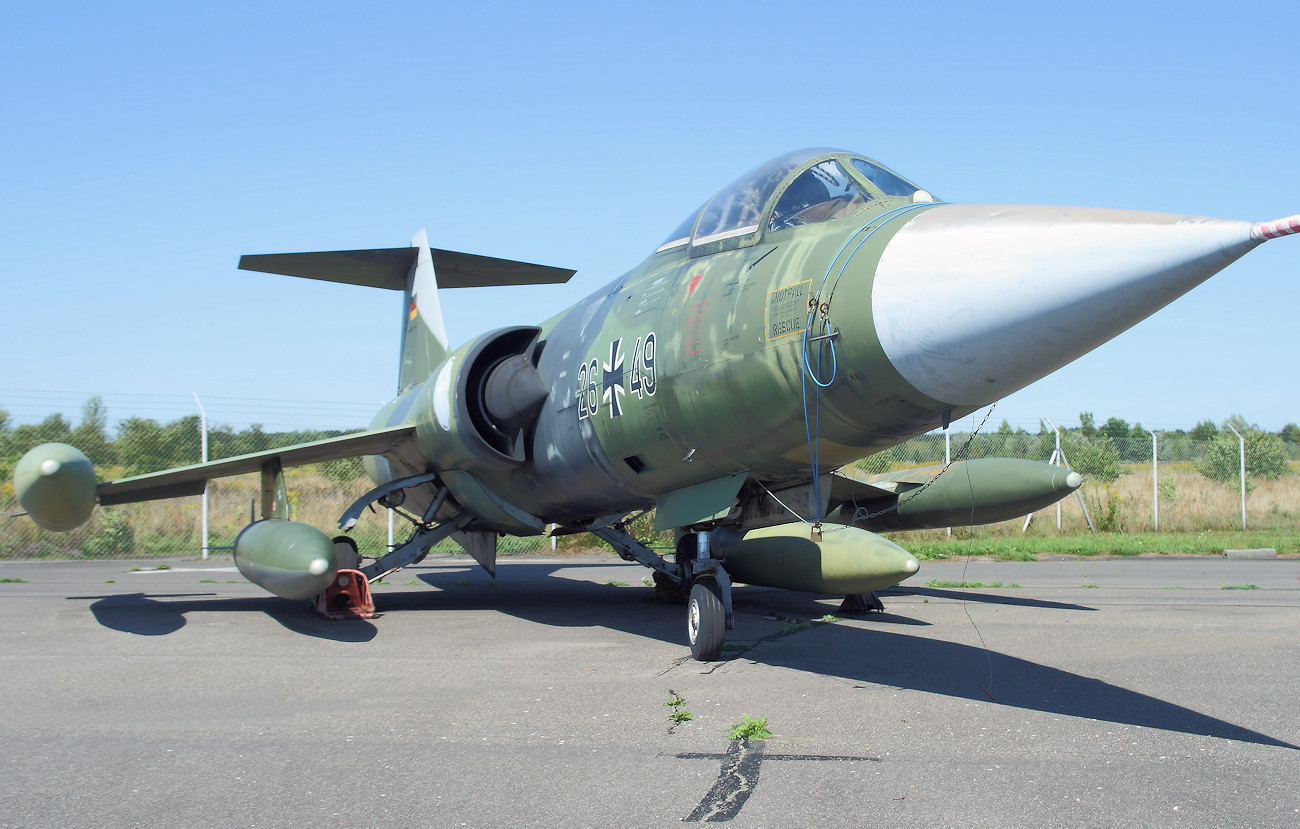 Lockheed F-104 G Starfighter - ab den 1960er Jahren das wichtigste Kampfflugzeug in Deutschland