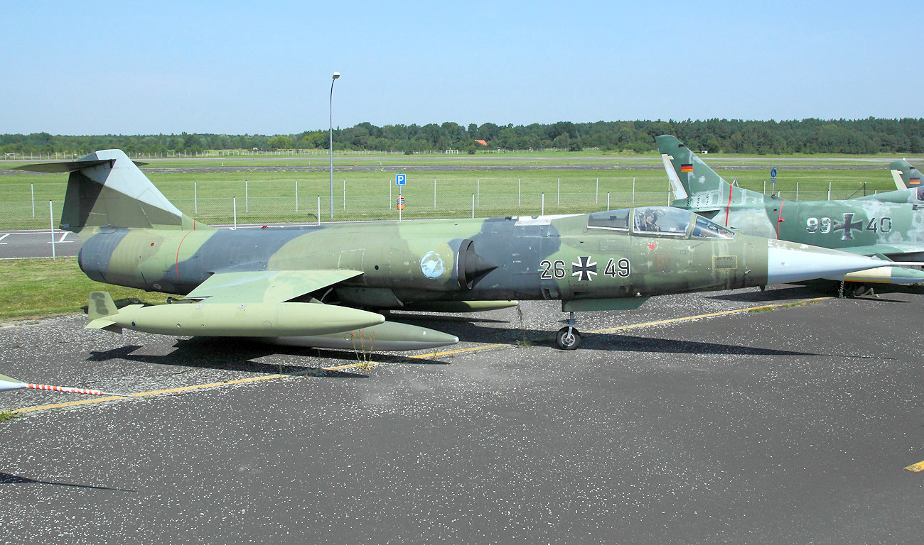 Lockheed F-104 G Starfighter - Seitensicht