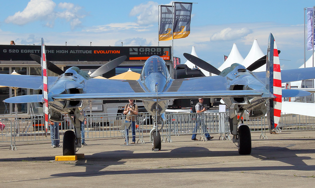 Lockheed P-38 Heckansicht