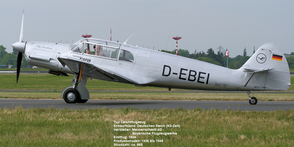 Messerschmitt Bf 108 Taifun - Willy Messerschmitt konstruierte das Flugzeug