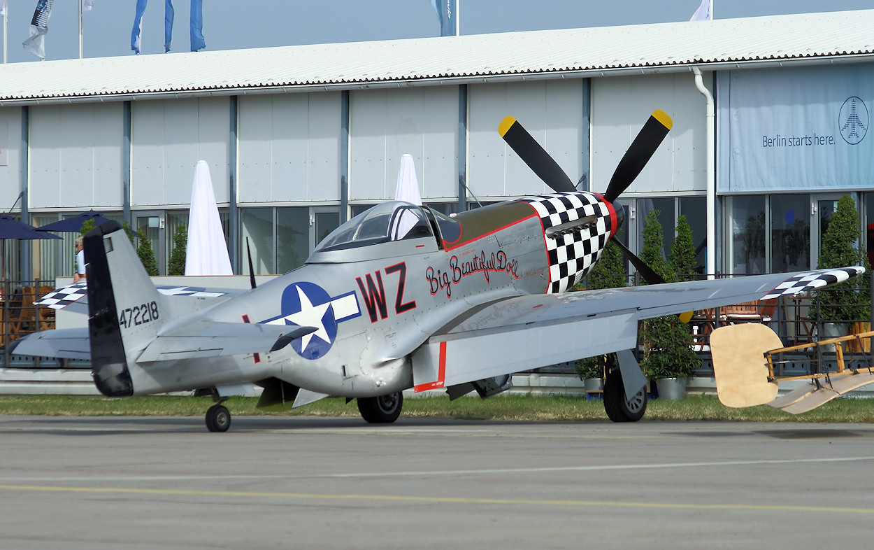 North American P-51 - Heckansicht