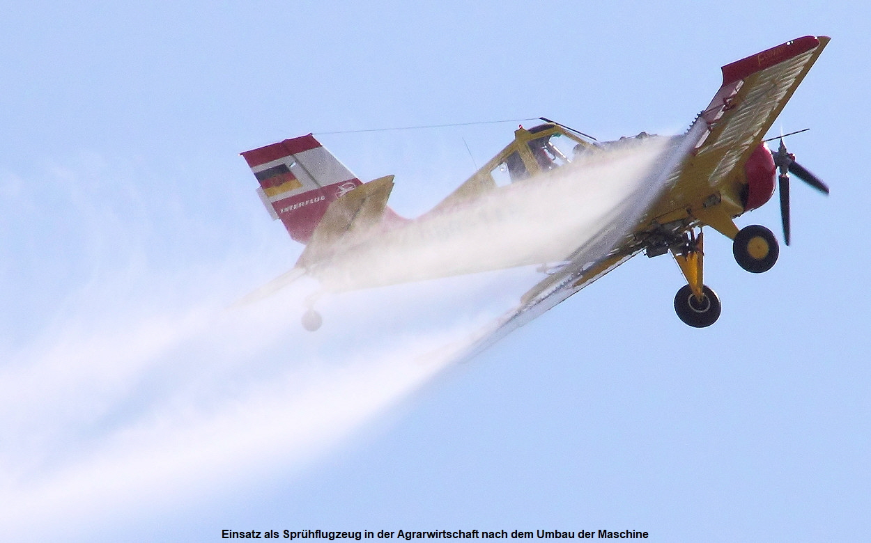 PZL 106 A Kruk - Sprüheinsatz beim Agrarflug