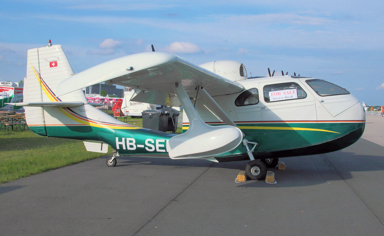 Republic RC-3 Seabee - amphibisches Flugzeug mit Schubpropeller von 1945