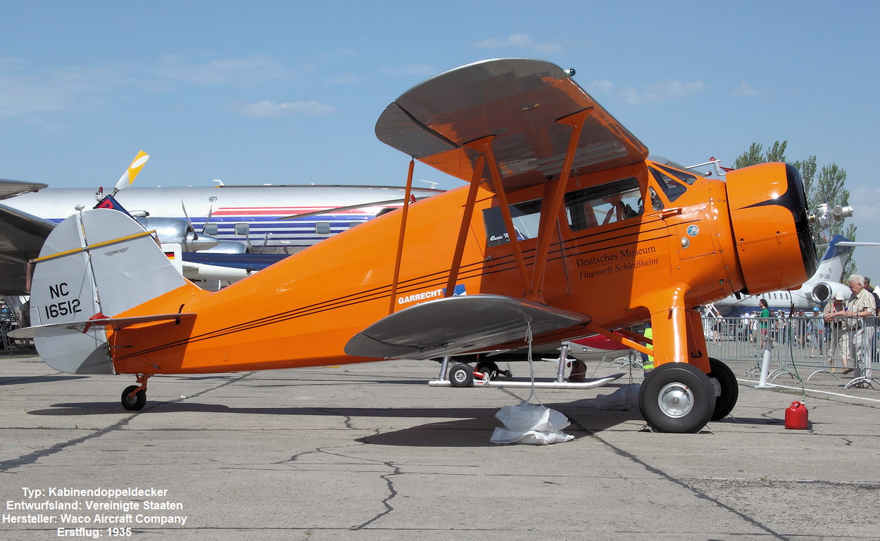 Waco YKS-6 - Doppeldecker von 1936 als Ambulanzflugzeug