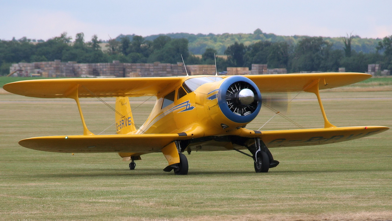 Beechcraft Model 17 Staggerwing - Reiseflugzeug mit Sternmotor