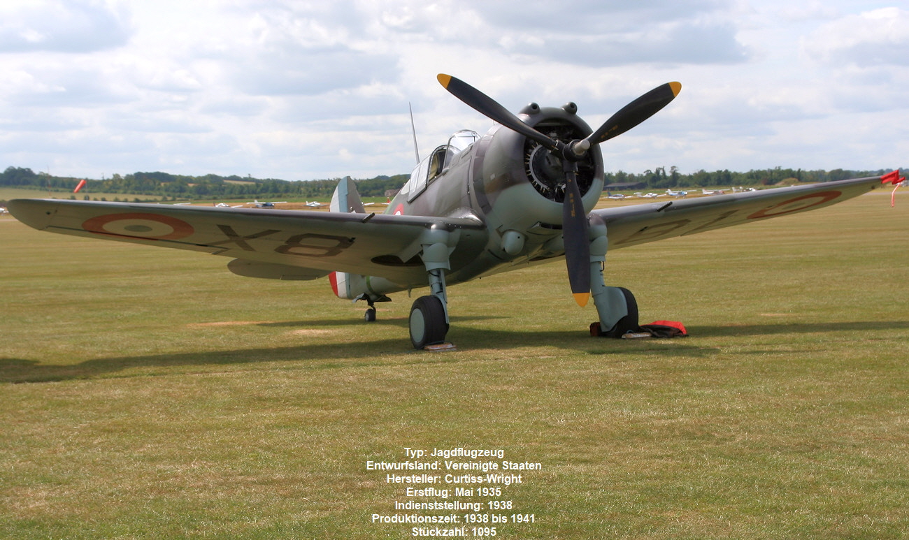 Curtiss P-36 Hawk - Zweiter Weltkrieg
