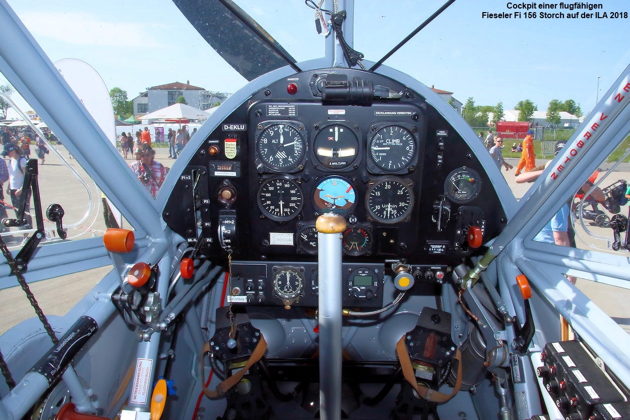 Fieseler Fi 156 Storch - Cockpit