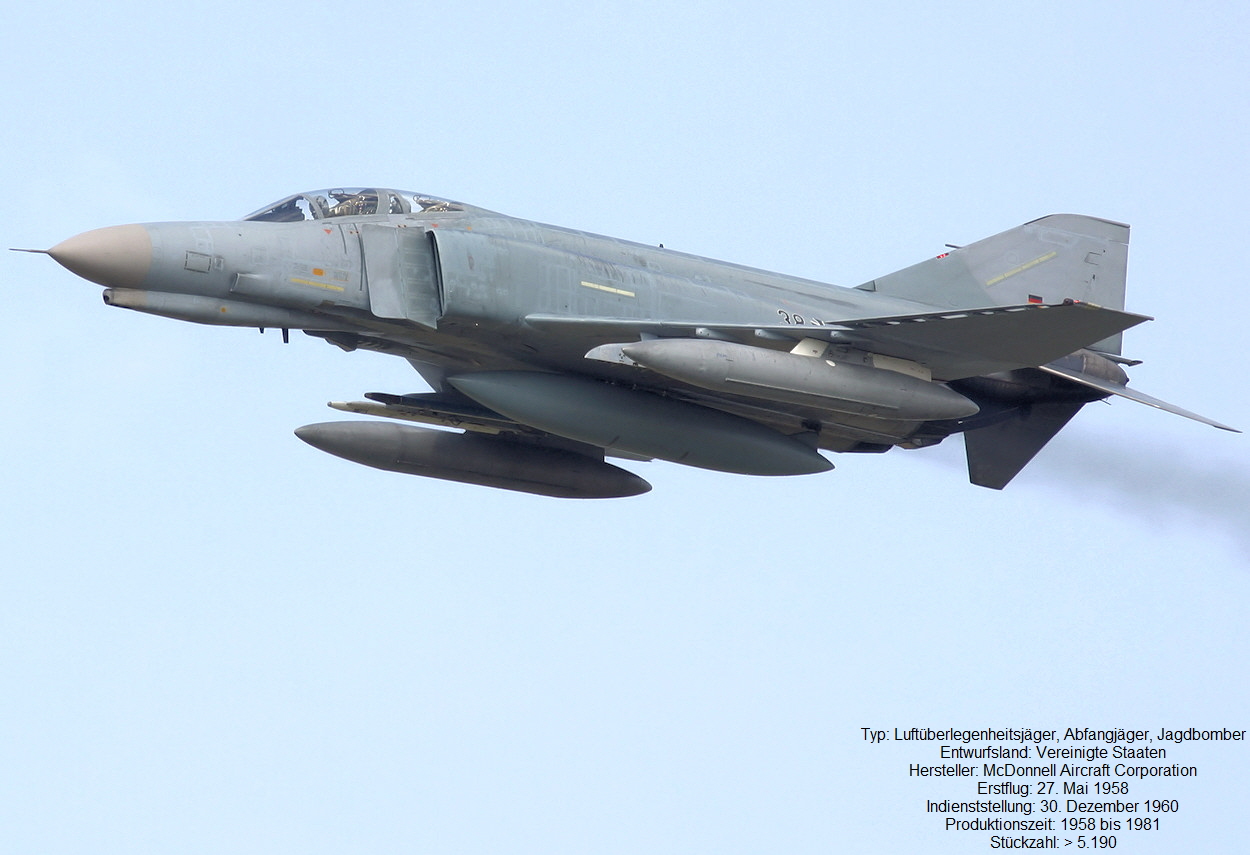 McDonnell Douglas F-4 Phantom II - Kampfflugzeug der Deutschen Luftwaffe von 1973 bis 2013