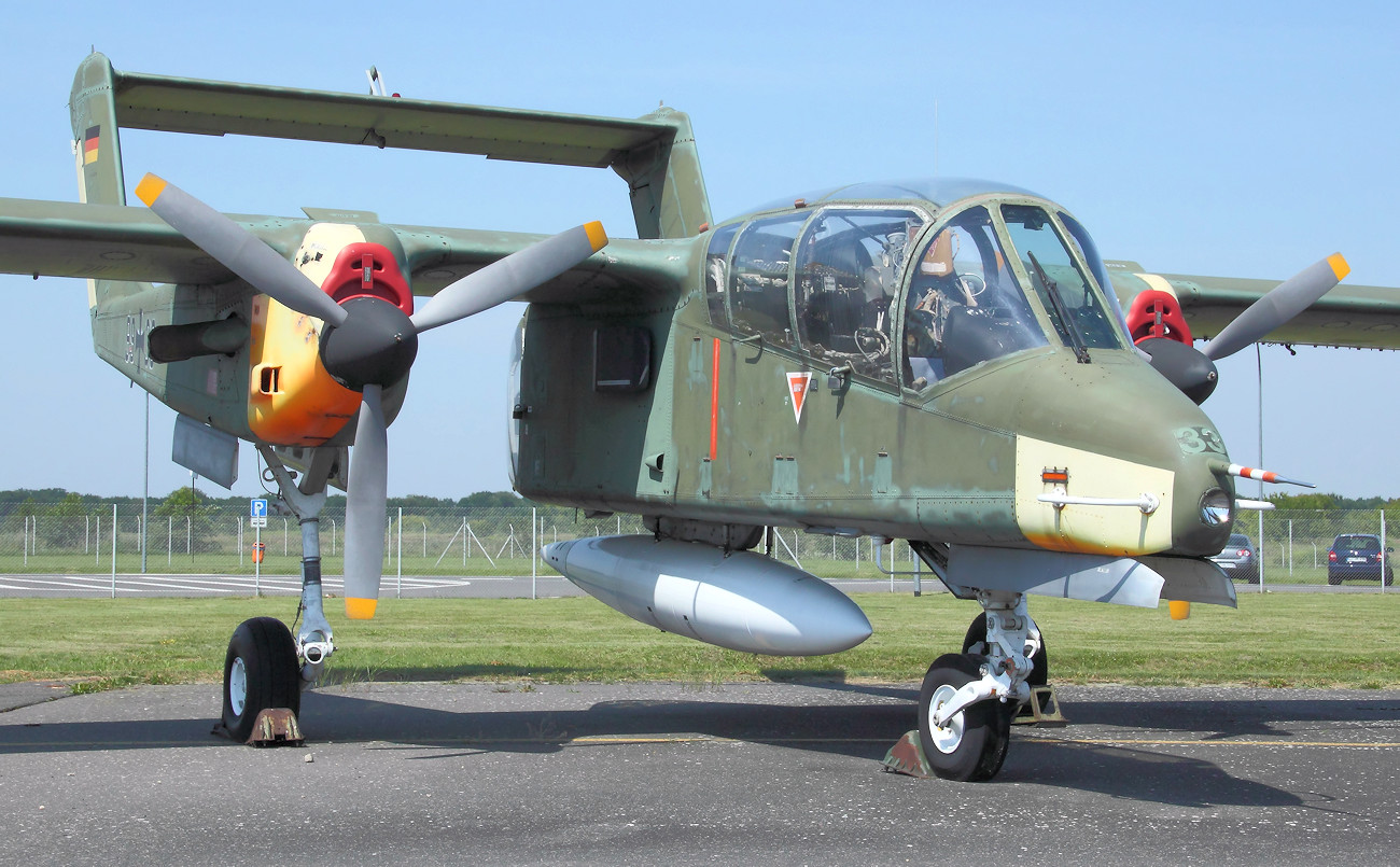 North American / Rockwell OV-10 Bronco - Das Flugzeug wurde bei der Bundeswehr ausschließlich zur Zieldarstellung eingesetzt