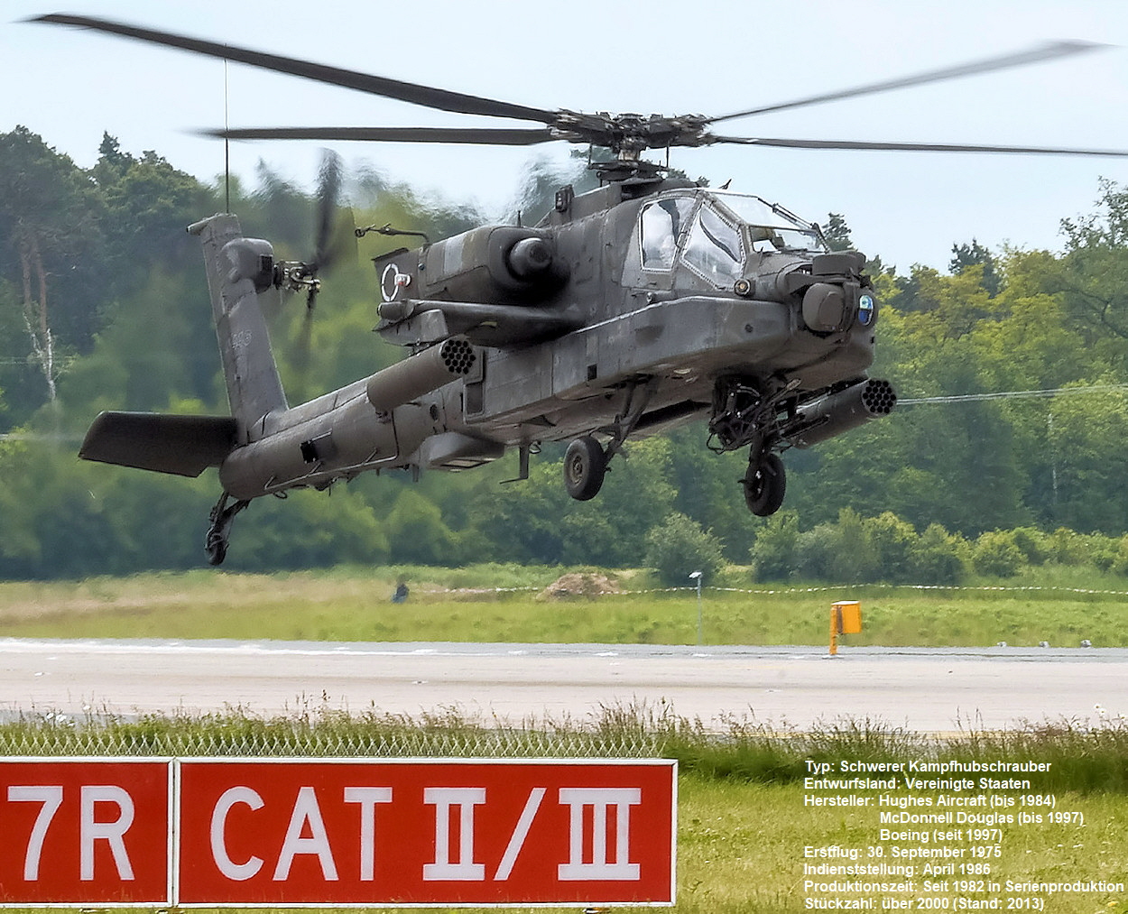 Boeing AH-64E Apache Guardian - Flugansicht