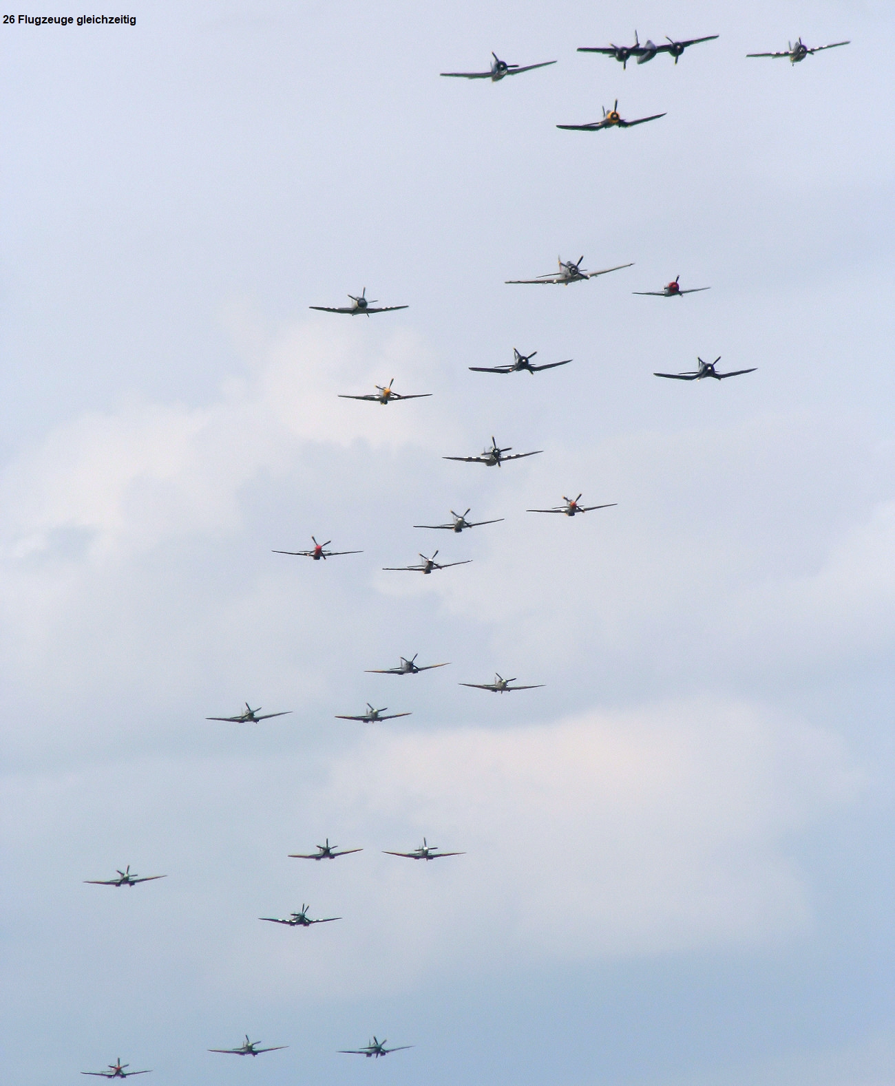 Abschiedsparade - 26 Flugzeuge