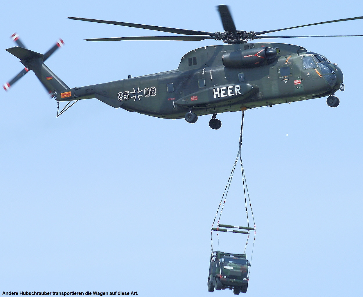 Sikorsky CH-53 Heer - Transport der Ladung