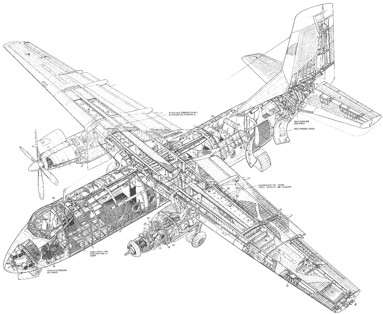 Handley Page Dart Herald - Skizze