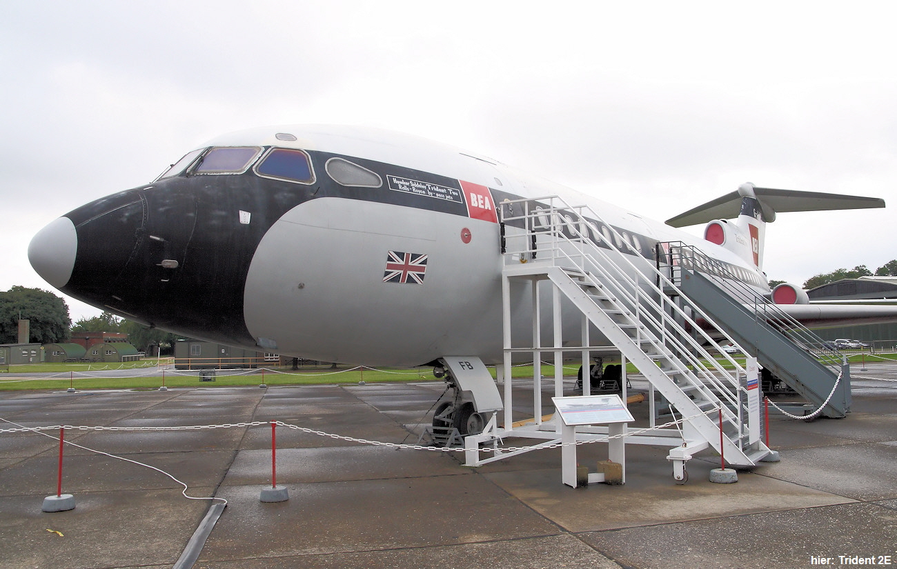 Hawker Siddley Trident 2E - strahlgetriebenes Verkehrsflugzeug