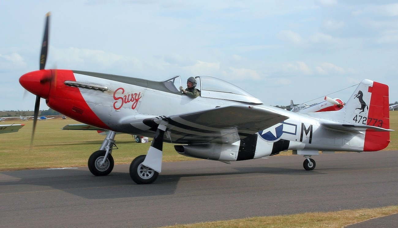 North American P-51 Mustang - Jagdflugzeug der USA des Zweiten Weltkriegs mit 1.700 PS