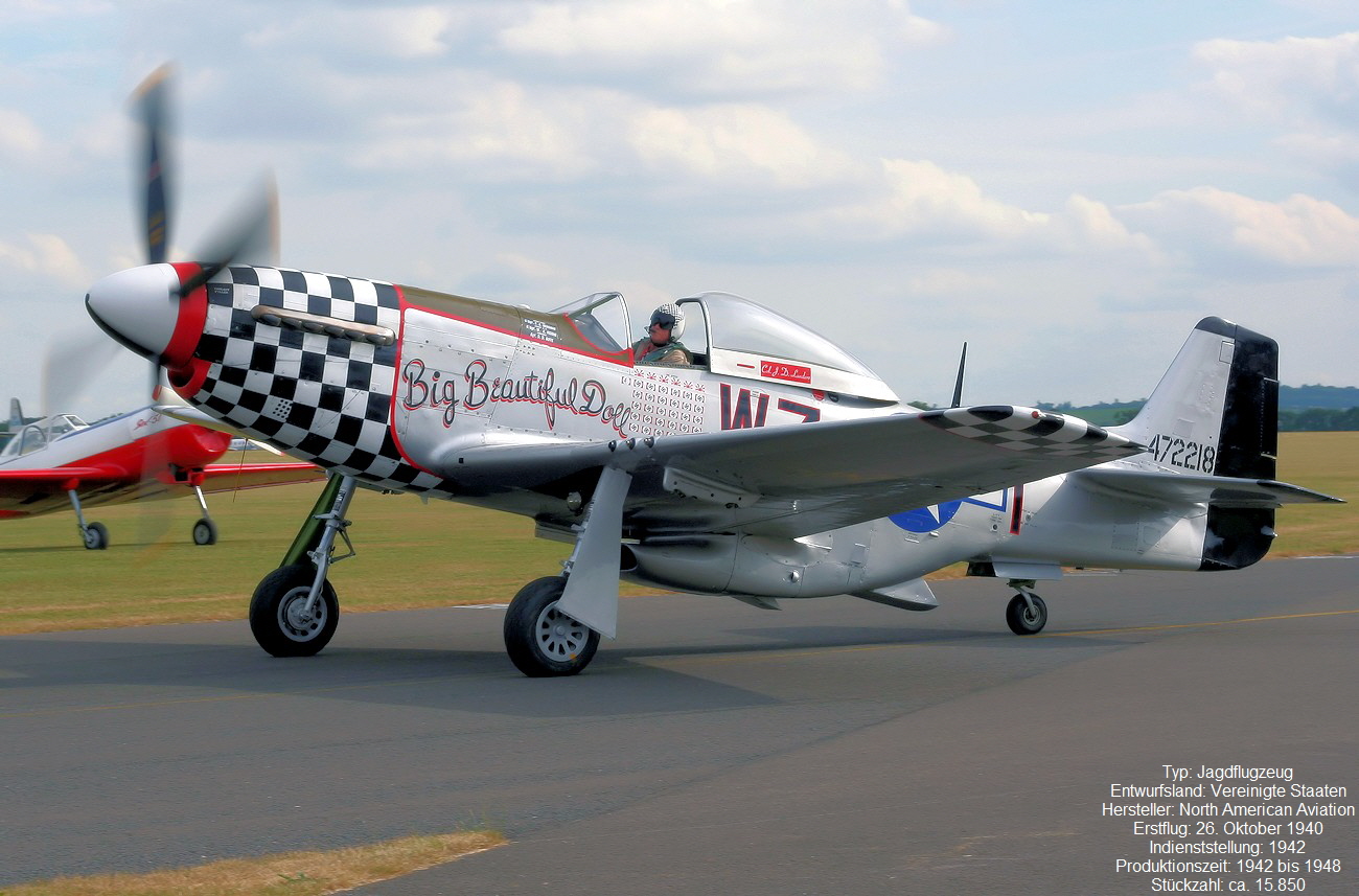 North American P-51D Mustang - Begleitjäger der alliierten Bomberverbände im 2. Weltkrieg