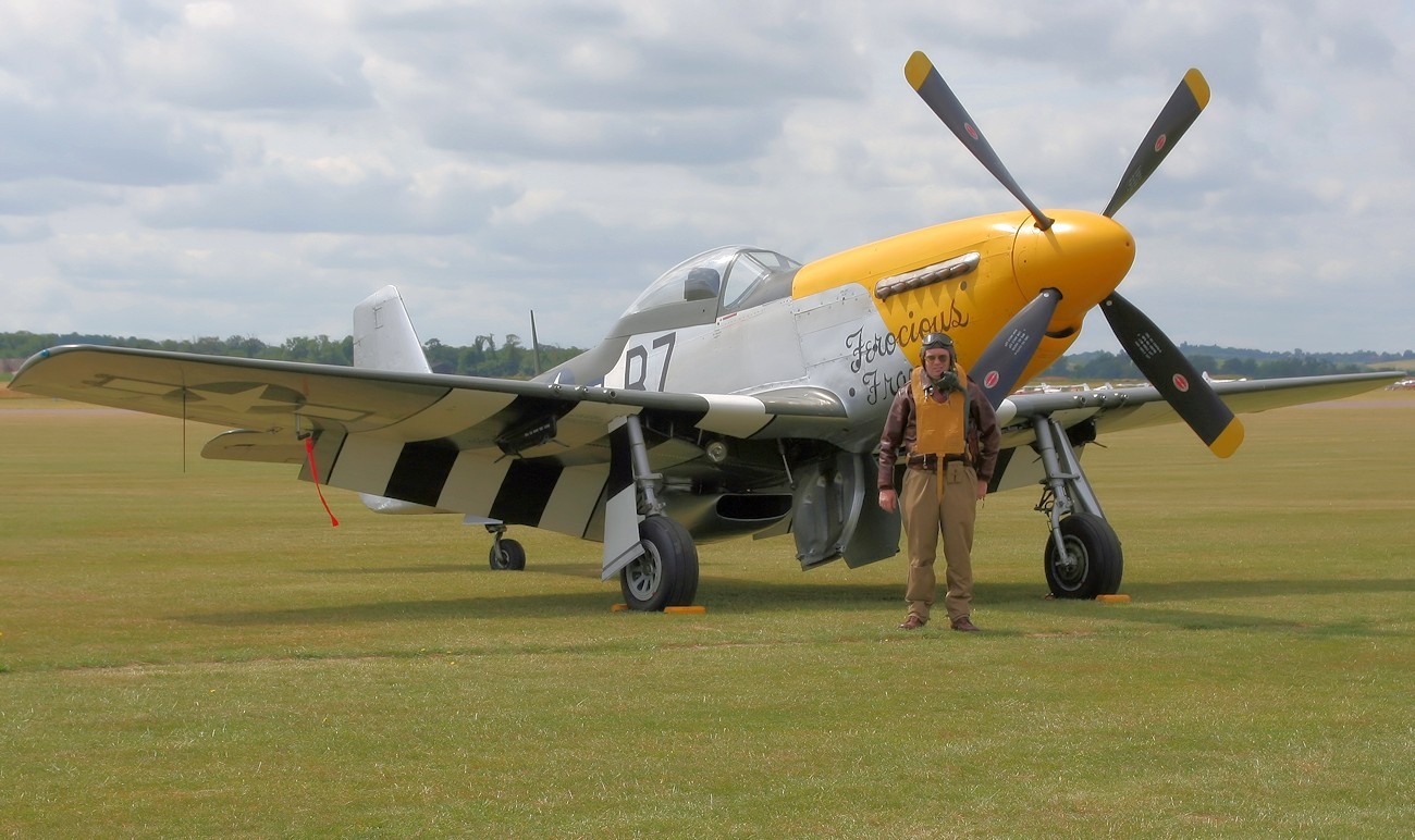 North American P-51D Mustang - Diese P-51D mit dem Beinamen "Ferocious Frankie" schoss im 2. Weltkrieg 8 feindliche Flugzeuge ab