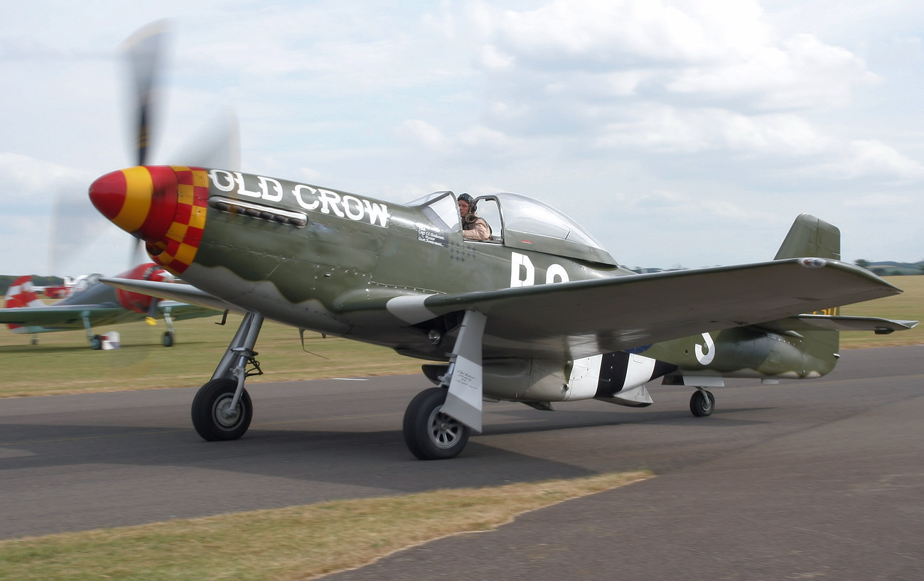 North American P-51 Mustang - Jagdflugzeug „Old Crow“ der „Scandinavian Historic Flight“