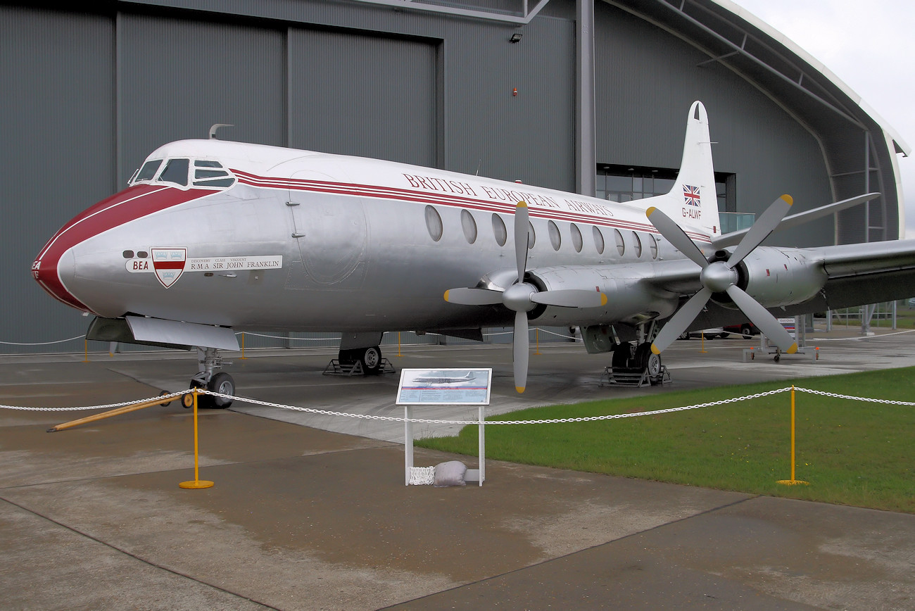 Vickers Viscount 701 - Verkehrsflugzeug mit Turboprop-Antrieb