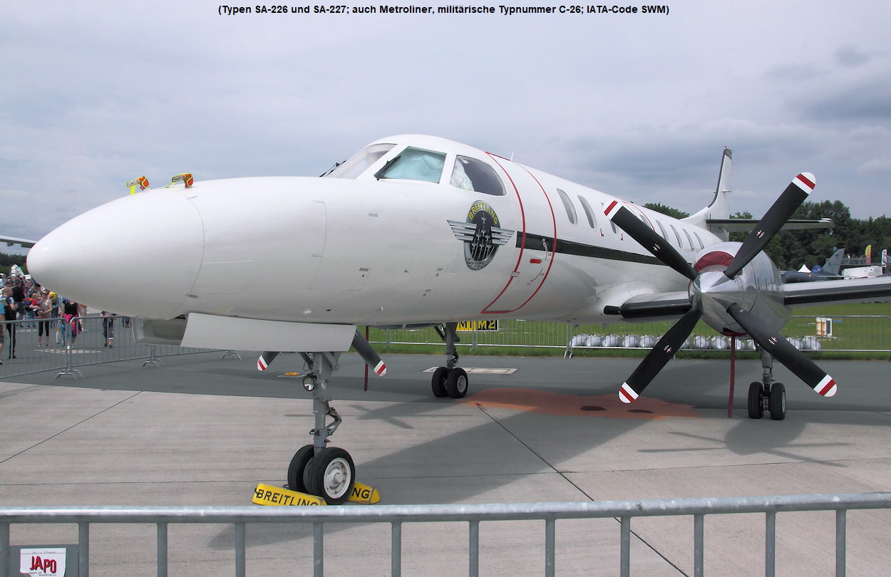 Fairchild SA-227 AC Metro III - zweimotoriges Turbopropflugzeug (ursprünglich Swearingen)