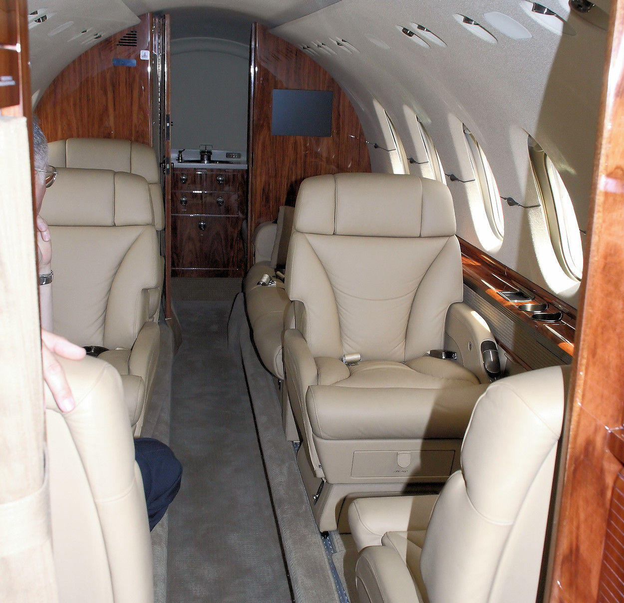 Hawker 900 - Passagierraum