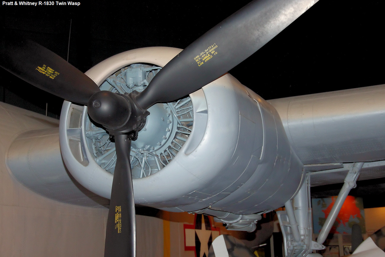 Consolidated B-24 Liberator - Pratt & Whitney R-1830-65 Twin Wasp