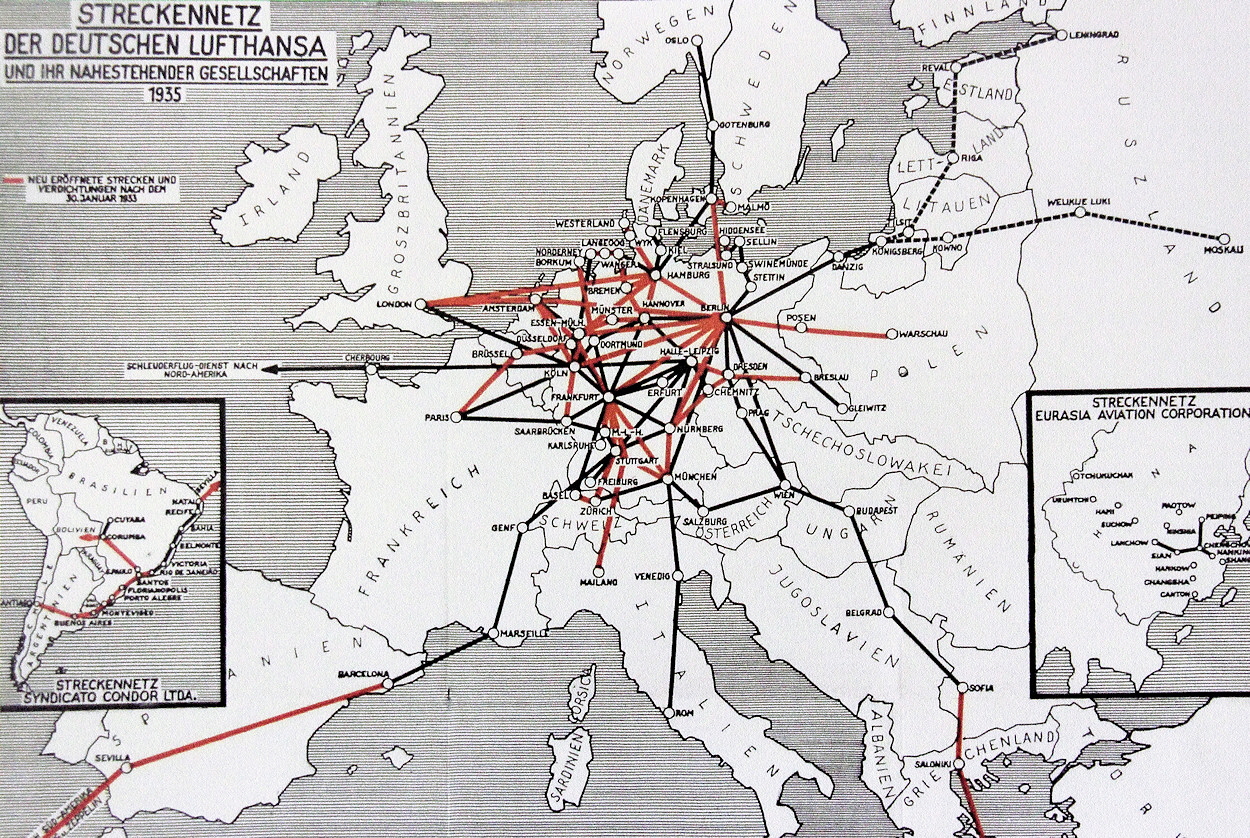 Junkers Ju-52 Flugplan von 1935