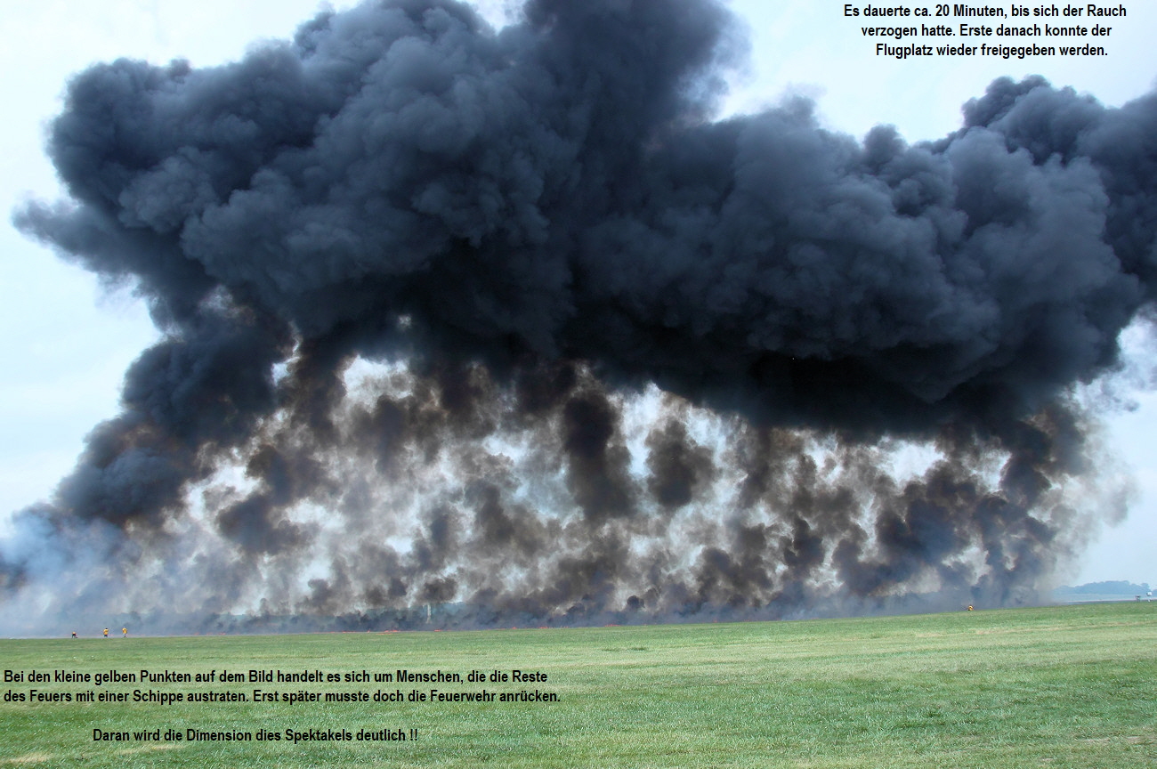 nach der Bombardierung der Air-Show