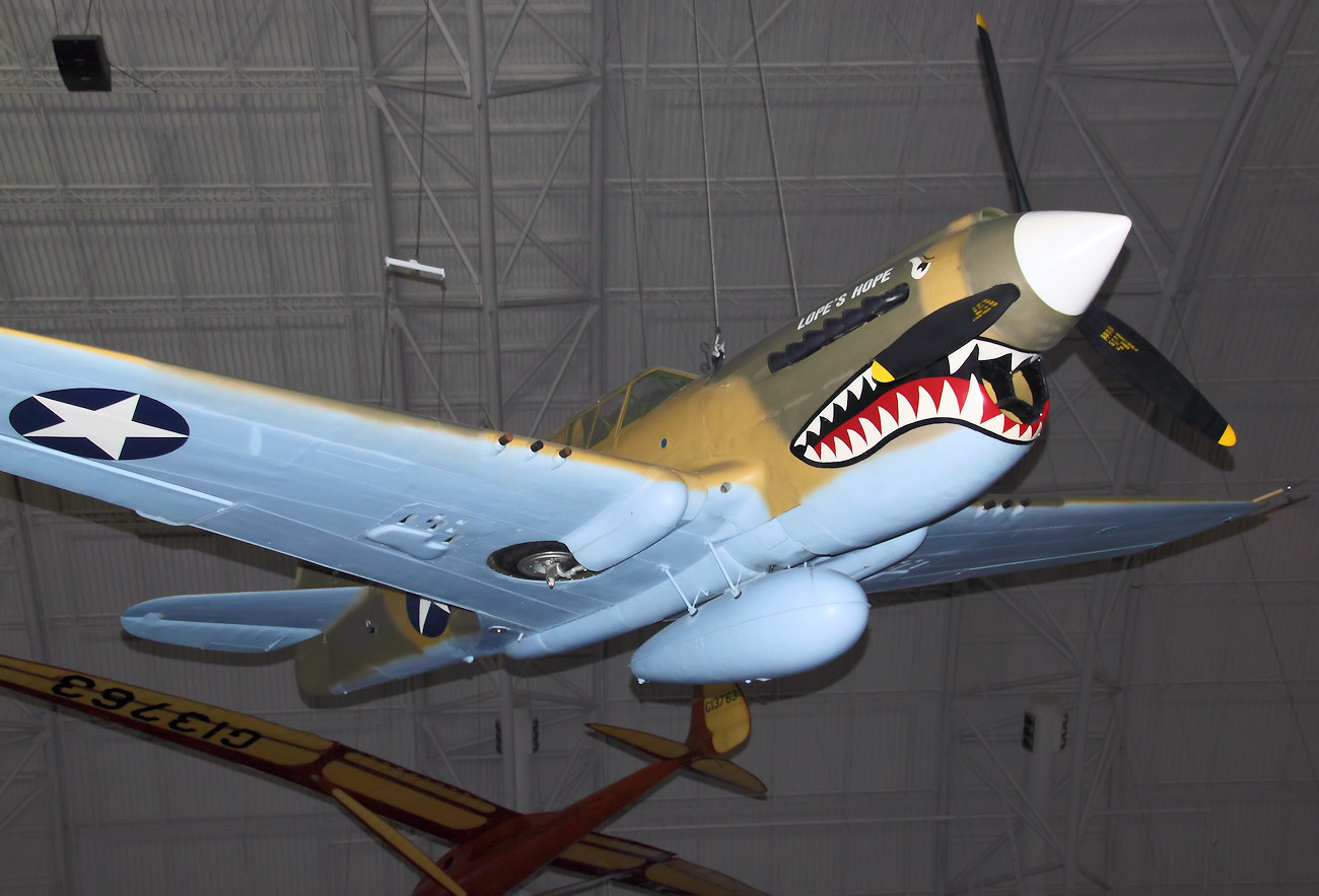 Curtiss P-40 Warhawk Jagdflugzeug