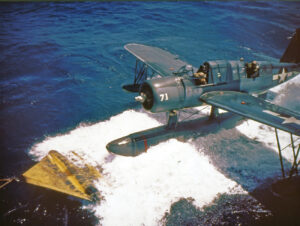 Vought OS2U-3 Kingfisher - Wasserlandung