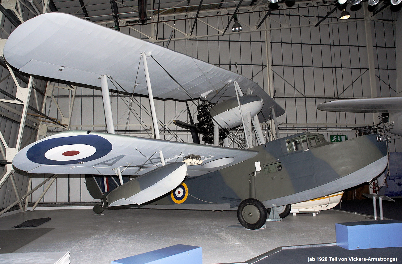 Supermarine Walrus - Seagull V - amphibisches katapultfähiges Doppeldecker-Flugboot der Royal Air Force